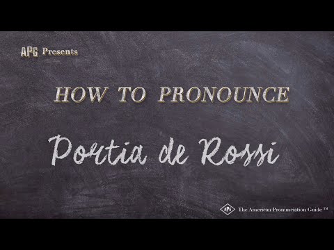 How to Pronounce Portia de Rossi (Real Life Examples!)
