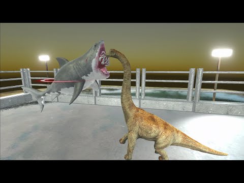 !NEW UPDATE!MUTANT MEGALODON 🦈vs BOSSES AND MINIBOSSES - Animal Revolt Battle Simulator