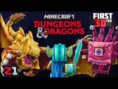 Z1 Gaming - Minecraft X Dungeons And Dragons Gameplay First Look !