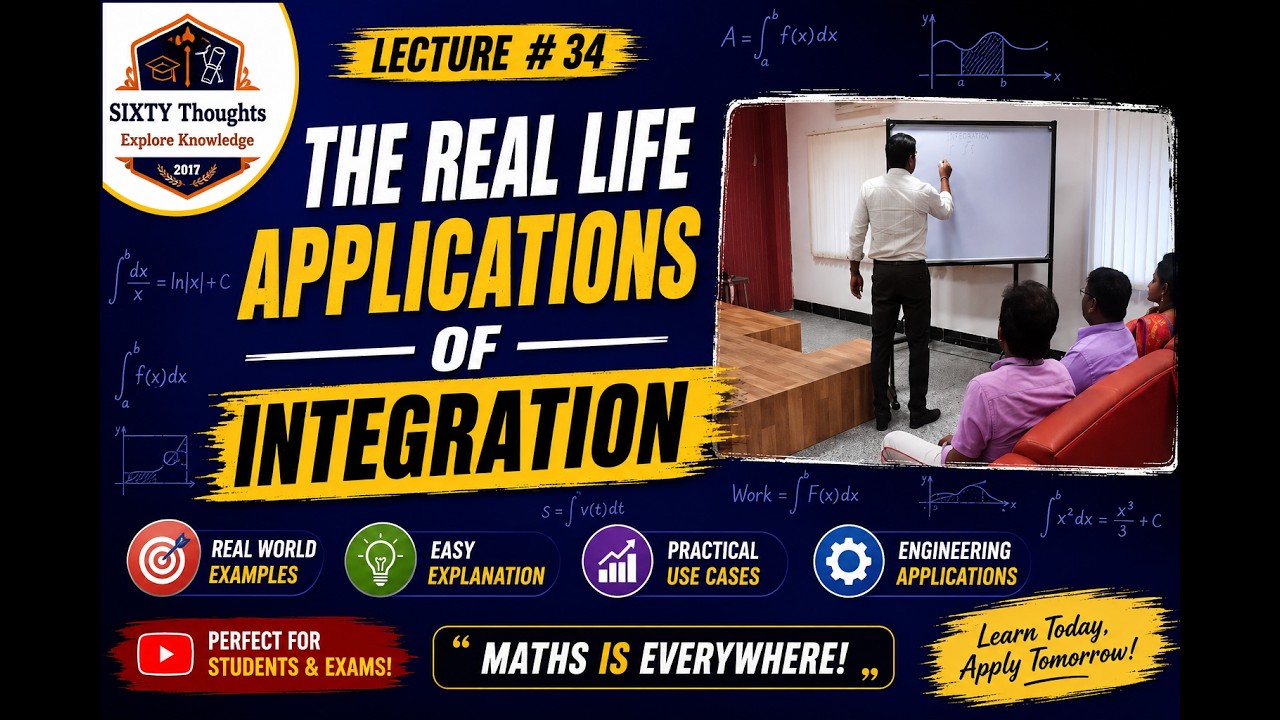 #34 ll The Real Life Applications of Integration