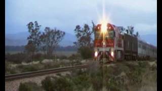 preview picture of video 'The Ghan Passenger Train,Locomotive NR 109.'