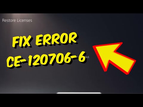 How To Fix PS5 Error CE-120706-6