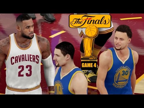 NBA 2K16 (PS4) 2016 NBA Finals Game 4 - Warriors vs Cavs Simulation