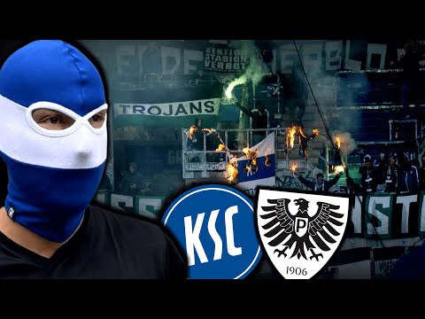 Rennereien am Zug & brennende Zaunfahnen! (KSC vs. Münster)