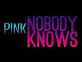P!NK - Nobody Knows (Lyrics) 4k Video | Ultra HD