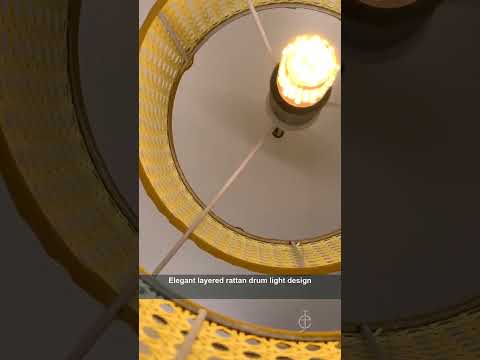 Tiered Rattan Pendant Light: Precision Crafted for Global Wholesale