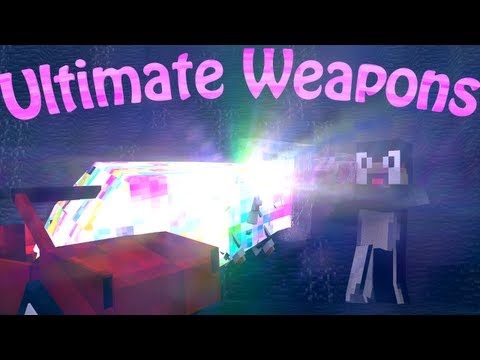 Ultimate Weapons Mod: Minecraft Touhou Items Mod Showcase! (LASERS & CANNONS)