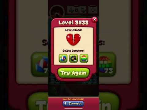Toon Blast Level 3533 - No Boosts - 2 Stars