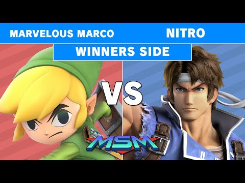 MSM 192 Marvelous_Marco13 (Toon Link) vs Nitro (Richter Belmont) Winners Side - Smash Ultimate