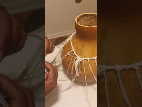 Beading sekere with Iya 2