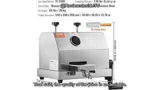 VEVOR Commercial Sugar Cane Juicer Review: Is It Worth the I