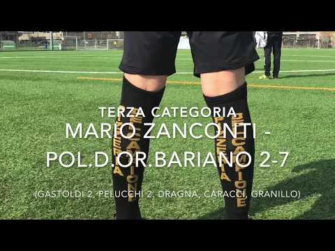 Terza Categoria. Mario Zanconti - Pol.D.Oratorio Bariano 2-7.