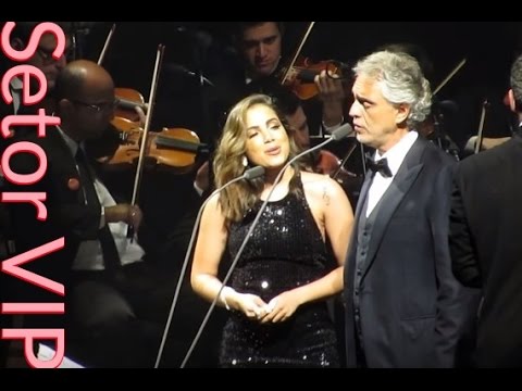 Setor VIP : : Andrea Bocelli e Anitta cantam "Canto Della Terra" em São Paulo (12/10/16).