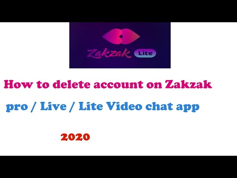 how to delete account on zakzak lite app | how to deactivate account on zakzak app