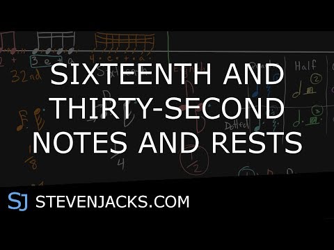 Sixteenth and Thirty-Second Notes and Rests | StevenJacks.com