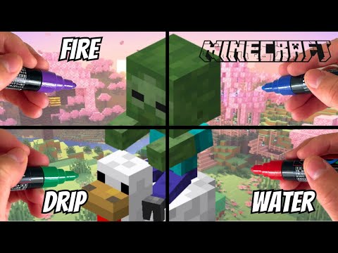 One drawing, but in 8 different art styles!! (Chicken Jockey)