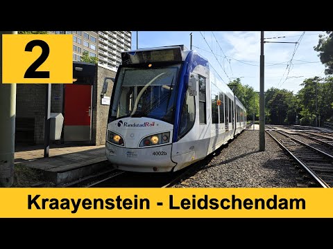 HTM tramlijn 2: Den Haag Kraayenstein - Leidschendam | HTM 4002 | 2025
