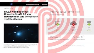 Breaking News: NASA wird Bilder von 3I/ATLAS veröffentlichen & Cloudflare Probleme behoben