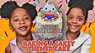Baking A Dreamworks Gabby's dollhouse Cakey Character Themed Cake | Kids Baking Fun | Netflix series