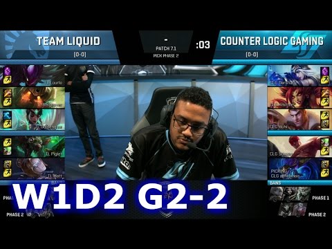 CLG vs Team Liquid Game 2 | S7 NA LCS Spring 2017 Week 1 Day 2 | CLG vs TL G2 W1D2 1080p