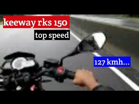 Keeway rks 150 top speed ...127 kmh... Video