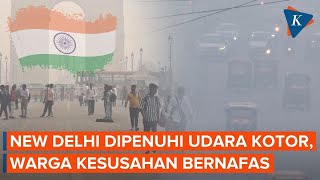 Download lagu New Delhi Berkabut Abu, Polusi Udara Lewati 60 Kali Batas Aman WHO mp3