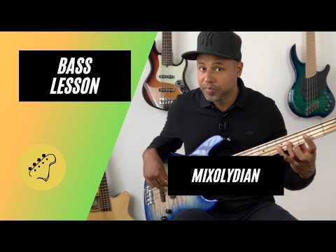Beginner Bass Lesson | How to play the Mixolydian mode (Riff 54)