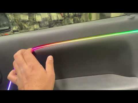 2014 GMC Sierra with custom Interior Ambient Lighting