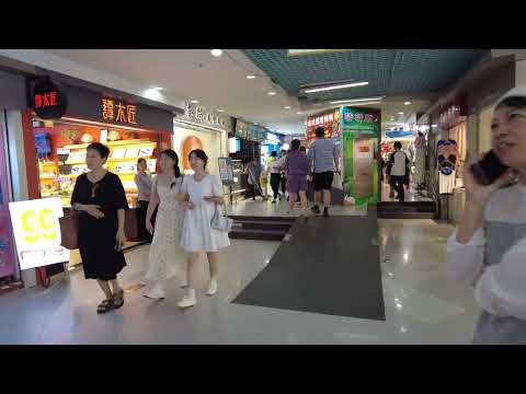 Caminhando por Guangzhou: Shopping subterrâneo da Praça Zhengjia