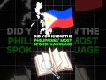 The Philippines Most Spoken Language