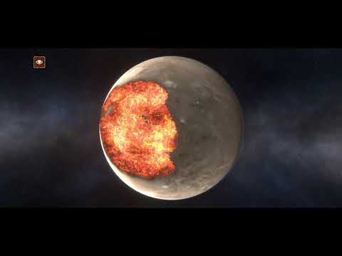 What if Jupiter's moon Ganymede was Shot by Laser Bolts?