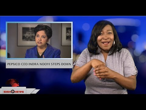 PepsiCo CEO Indra Nooyi steps down (ASL - 8.6.18)