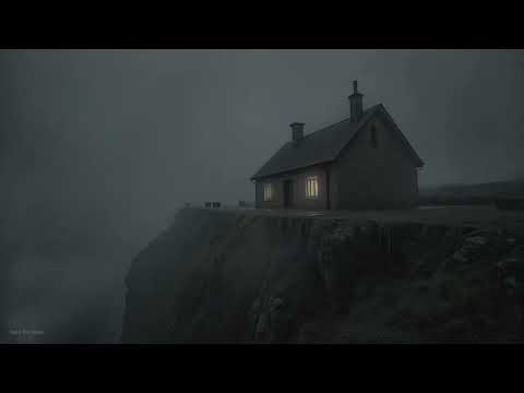 Heavy Fog Ocean Ambience Empty Shoreline with Crashing Waves  Overthinking, Study  Emotional Healing