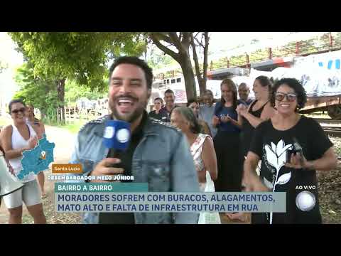 Bairro a Bairro: moradores de Santa Luzia (MG) sofrem com buracos, alagamentos e falta de estrutura