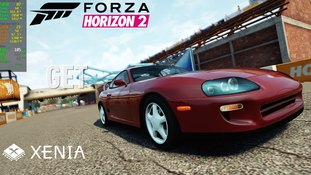 Forza Horizon 2 60FPS Unlocked Gameplay | Xenia Edge c3d1d3d Xbox 360 Emulator PC