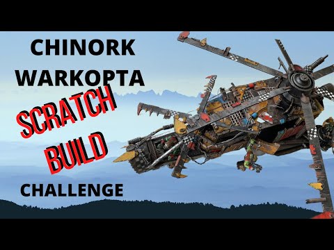 SCRATCH BUILT 40K ORK CHINORK WARKOPTA (Challenge build)