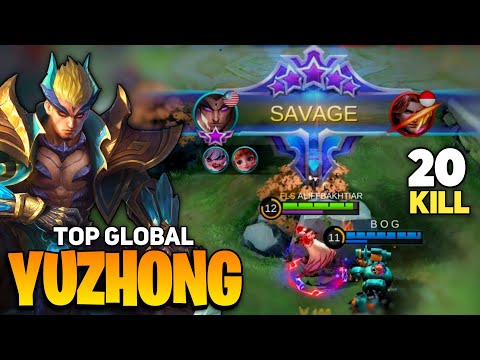 SAVAGE! Yu Zhong Hypercarry [ Top Global Yu Zhong Gameplay ] By ALIFFBAKHTIAR - Mobile Legend