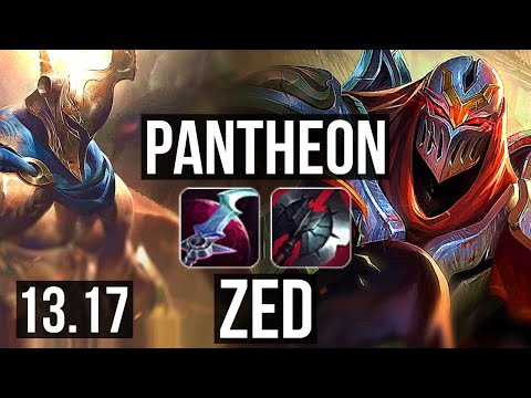 PANTH vs ZED (MID) | 1500+ games, 1.7M mastery, 6/4/14 | EUW Master | 13.17