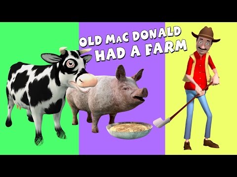 Old MacDonald Had A Farm | Nursery Rhyme Song | 3D Animation | KidzOne