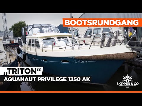 Motoryacht "Triton" von Marrenvloot Yachtcharter | Aquanaut Privilege 1350 AK | Bootsrundgang