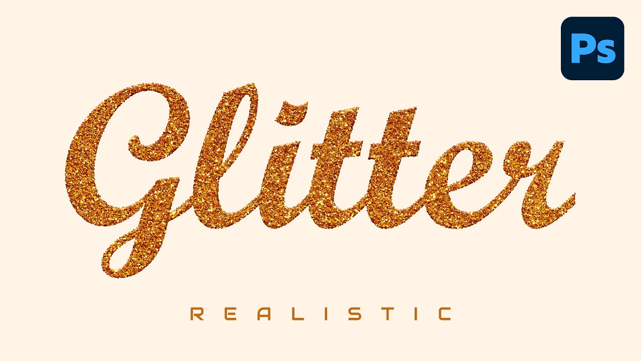 How to Create a REALISTIC Glitter Text Effect in Photoshop