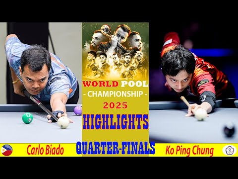 QUARTER-FINALS | Ko Ping Chung vs Carlo Biado | 2025 World Pool Championship
