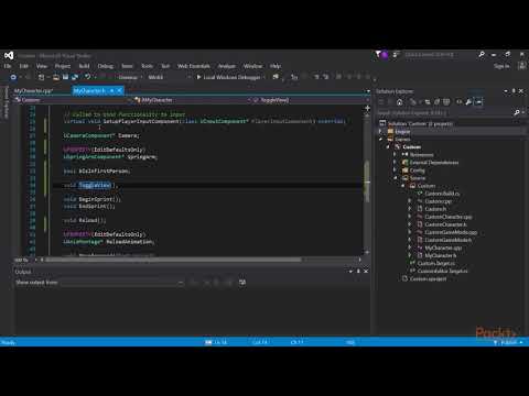 Scripting Unreal Game Characters Modifying the Input Components in our Character | packtpub com