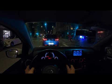 Nightdriving in Vesterbro Copenhagen in my Vw Up ASG 4K
