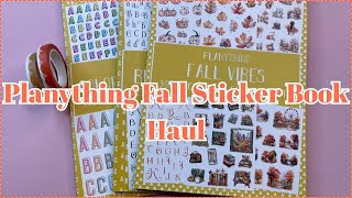 PLANYTHING FALL STICKER BOOK & WASHI HAUL + RESTOCK BLACK ALPHA