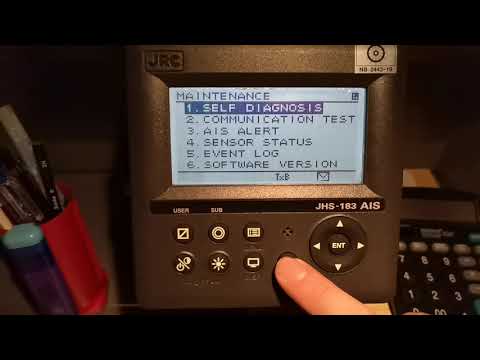 JRC JHS 183 AIS SELF TEST, VOYAGE DATA SETTINGS, MESSAGES EDITING AND TRANSMITTING