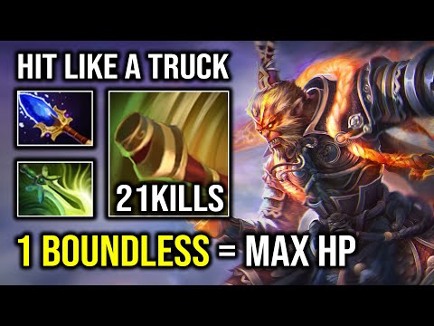 1 Boundless Strike = Max HP Brutal Hit Like a Truck Monkey King Vs 10K MMR Pro AM Dota 2