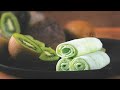 CREAM ROLLS HOME MADE ICE CREAM ROLLS WITH KIWI FRUIT