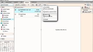 Downloading/Attaching Documents from a Briefcase in Zimbra 8
