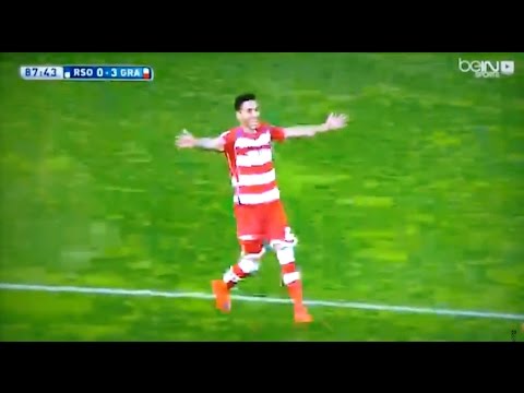 Golazo de Rochina desde el centro del campo REAL SOCIEDAD 0-3 GRANADA CF
